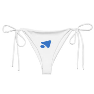 Alternative view of Recycled string bikini bottom with an all-over print