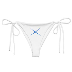 Alternative view of Eco-friendly printed string bikini bottom