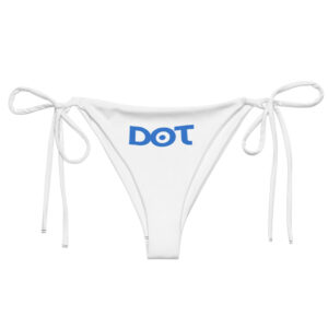 Women’s Eco-Chic All-Over Print Recycled String Bikini Bottom