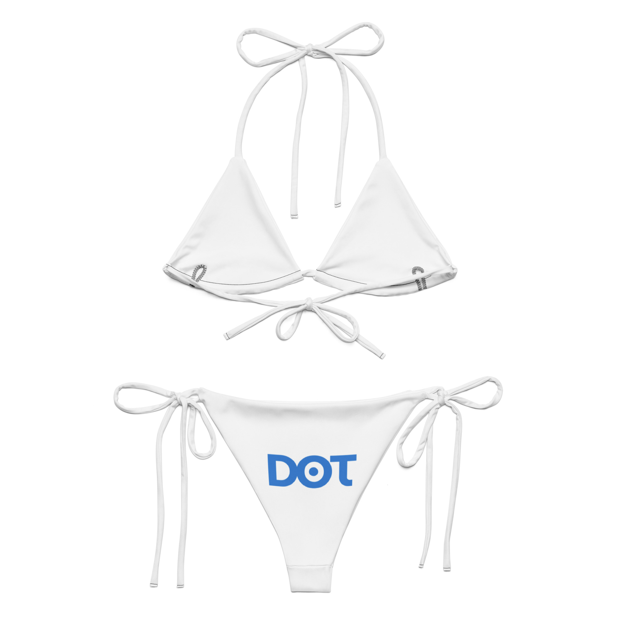 Women’s Vibrant Eco-Luxe Recycled All-Over Print String Bikini - Image 3