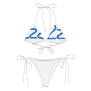 Alternative view of All-over print recycled string bikini