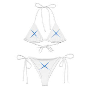 Alternative view of Recycled string bikini with all-over print