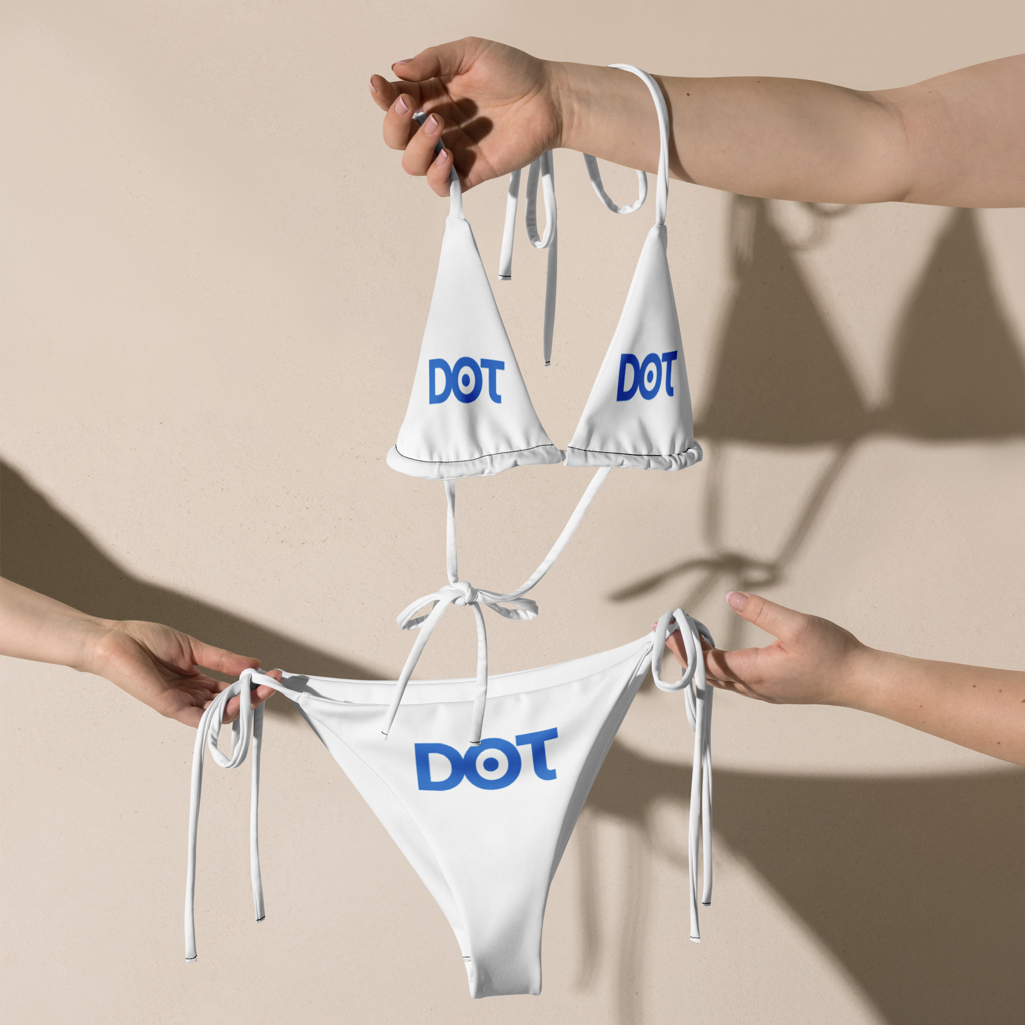 Women’s Vibrant Eco-Luxe Recycled All-Over Print String Bikini - Image 5