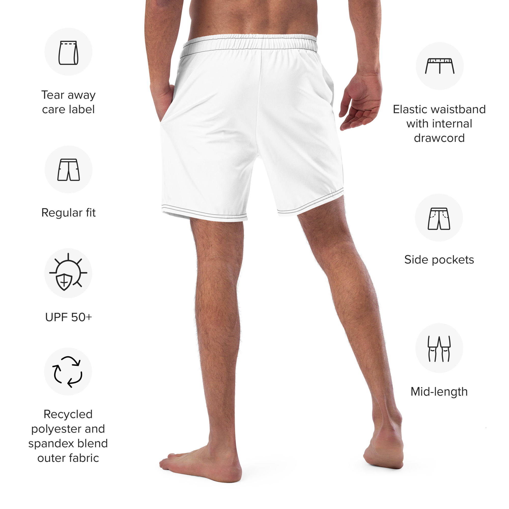 Extra Extra Men's Recycled Swim Trunks - Image 4
