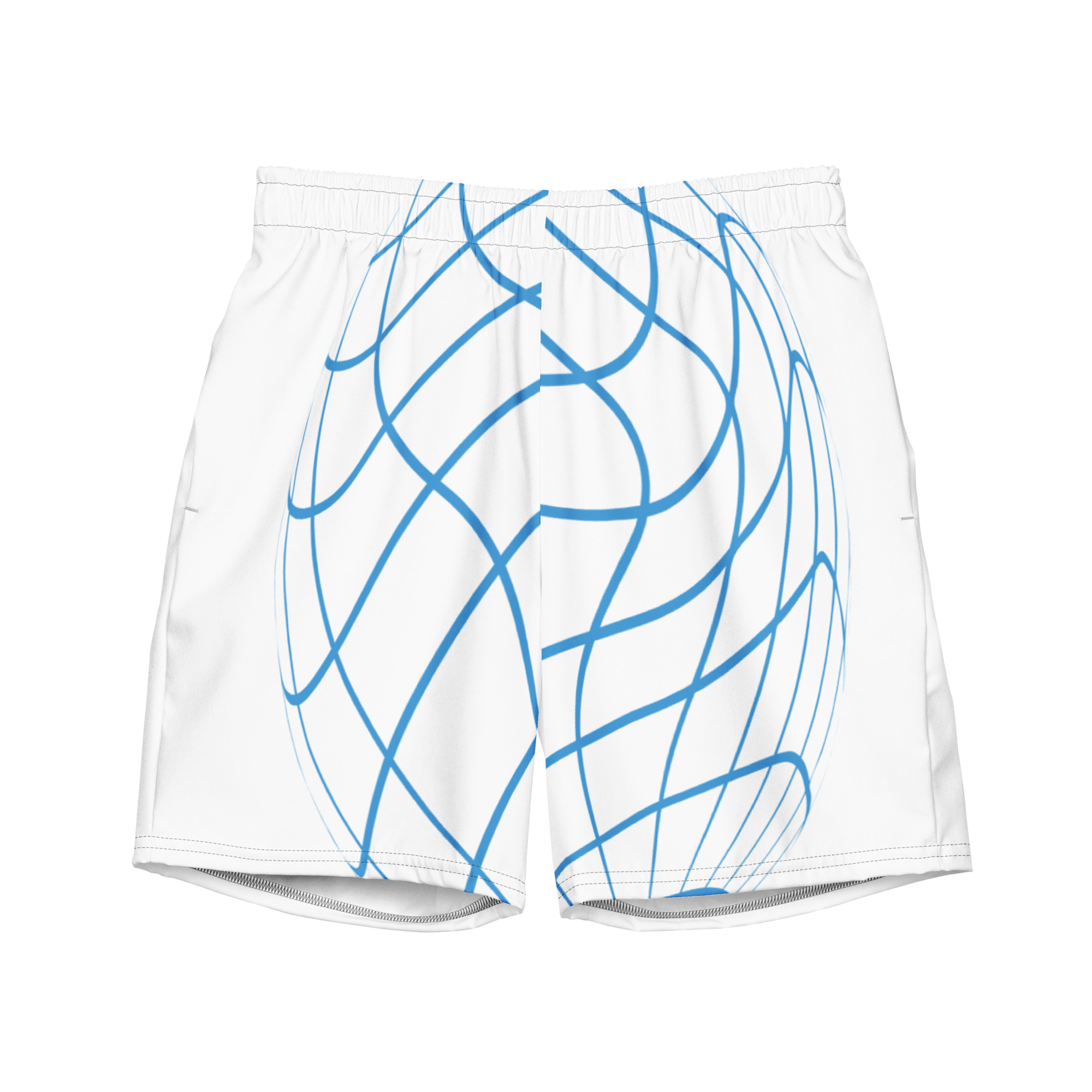 Men’s Recycled Digital Wave Swim Trunks - Image 2