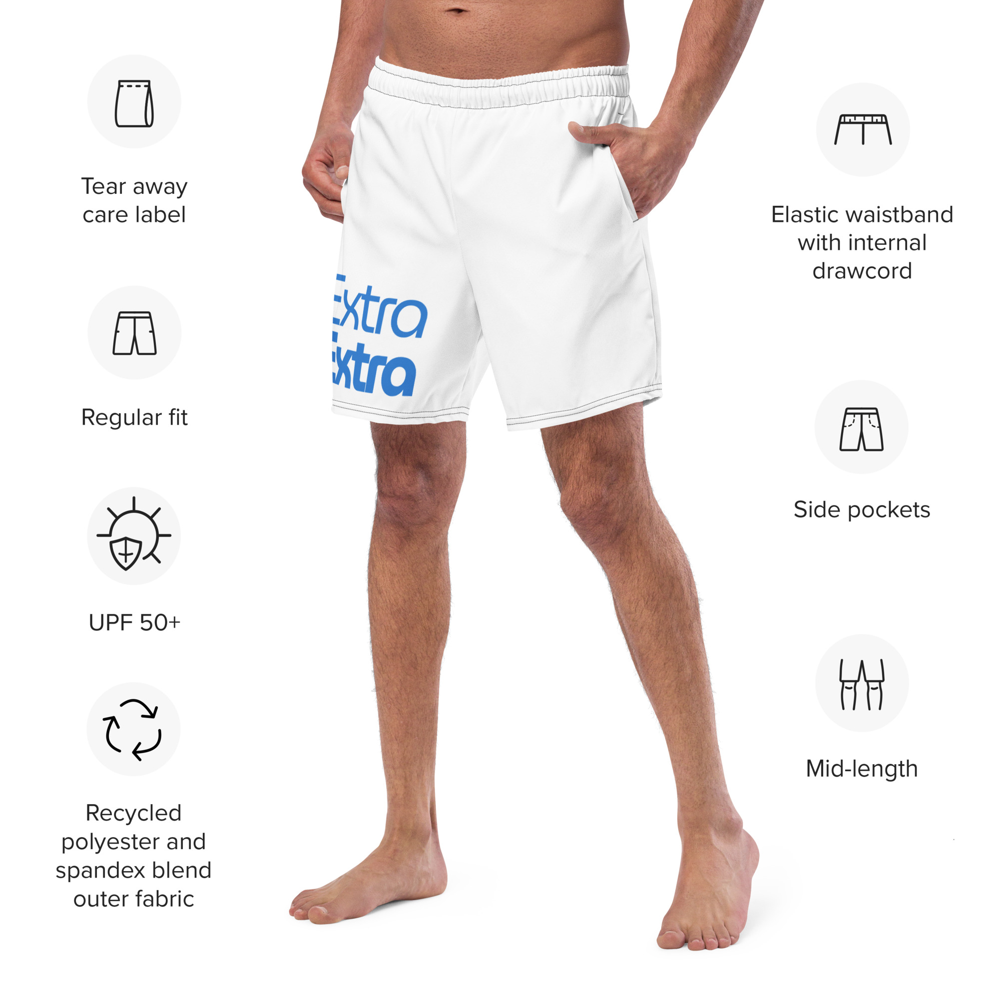 Extra Extra Men's Recycled Swim Trunks - Image 6