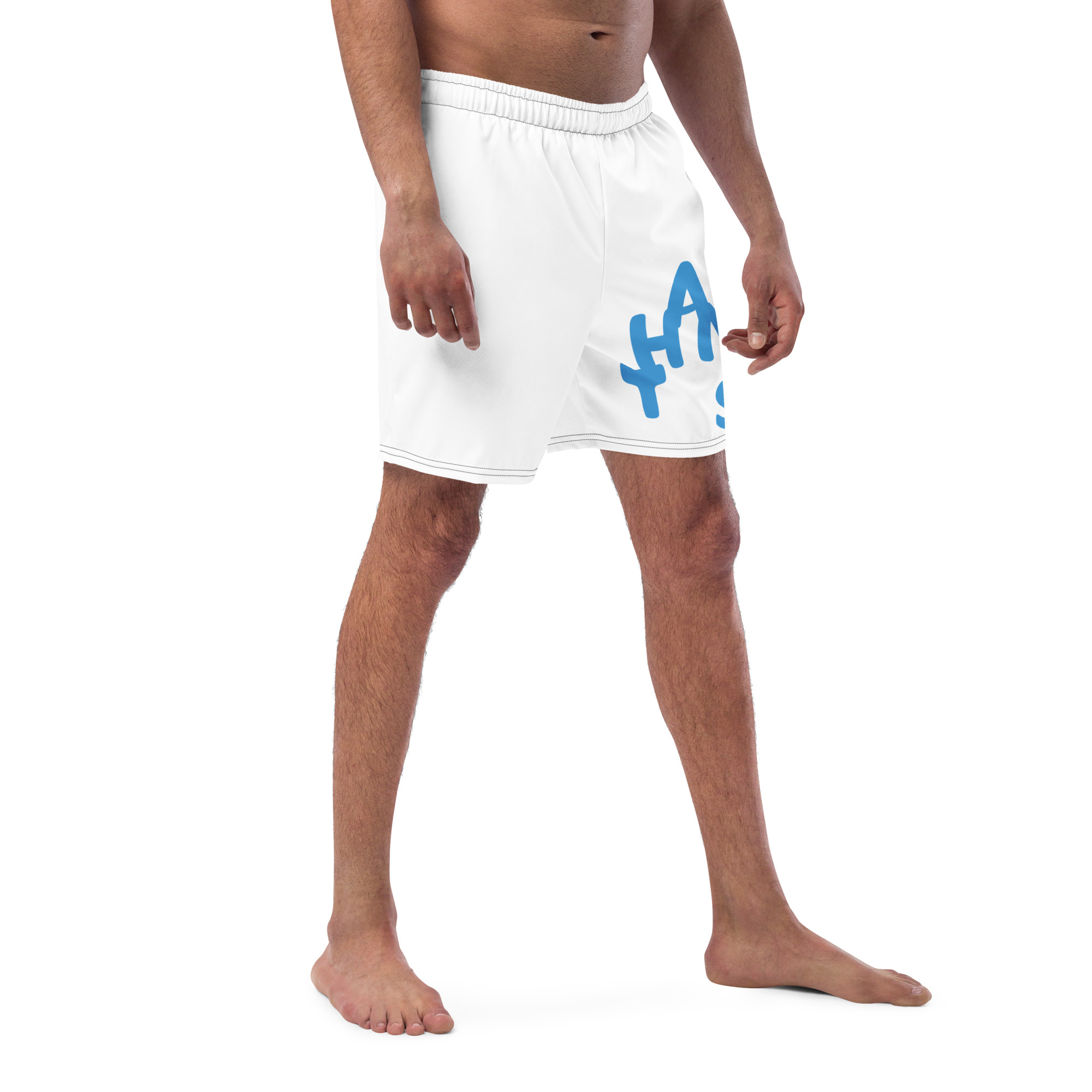 Men’s Recycled Thankful Graphic Swim Trunks - Image 4