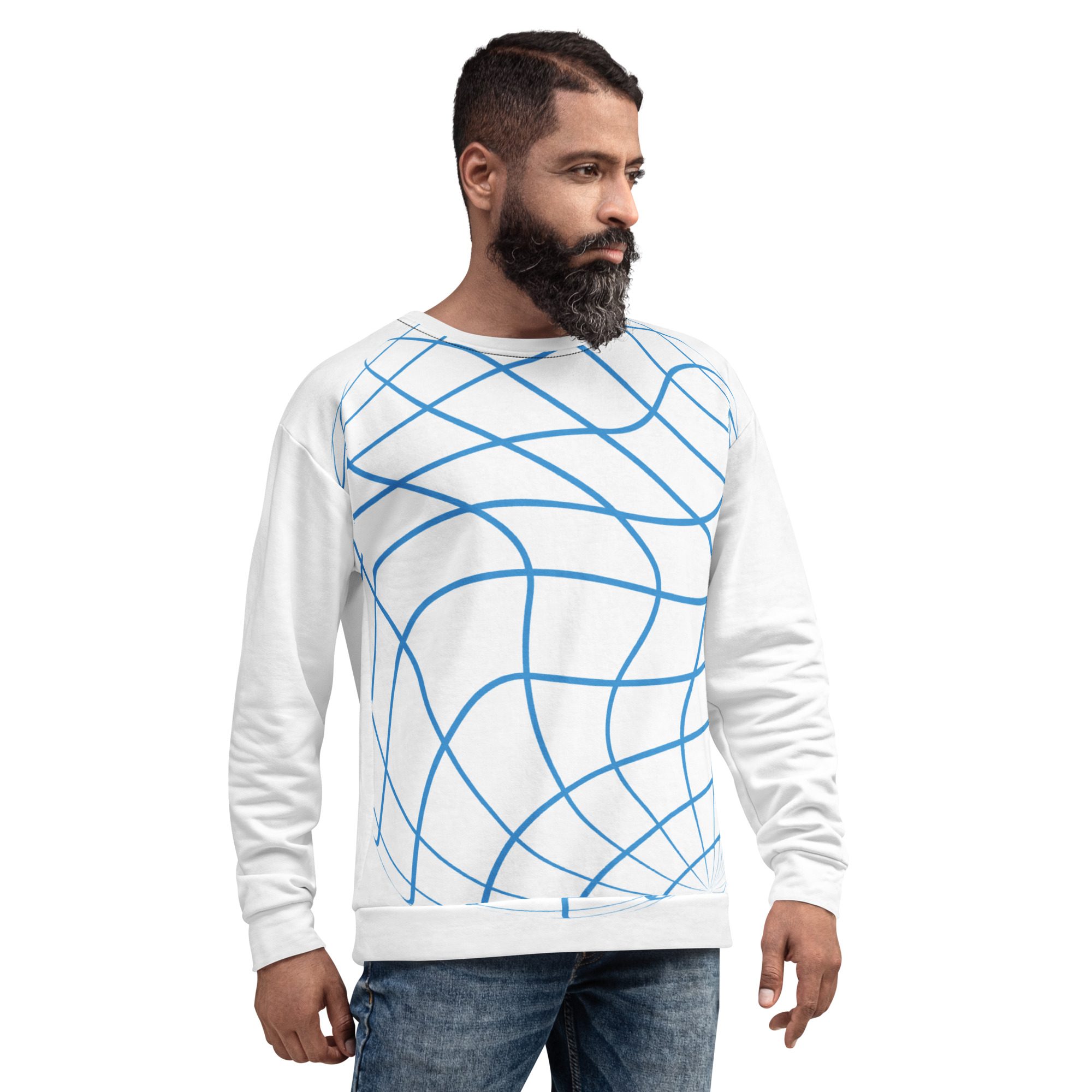 Men’s Futuristic Grid Sweatshirt
