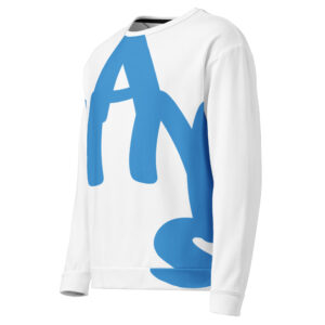 Alternative view of Casual “Thanks” Crew Sweatshirt