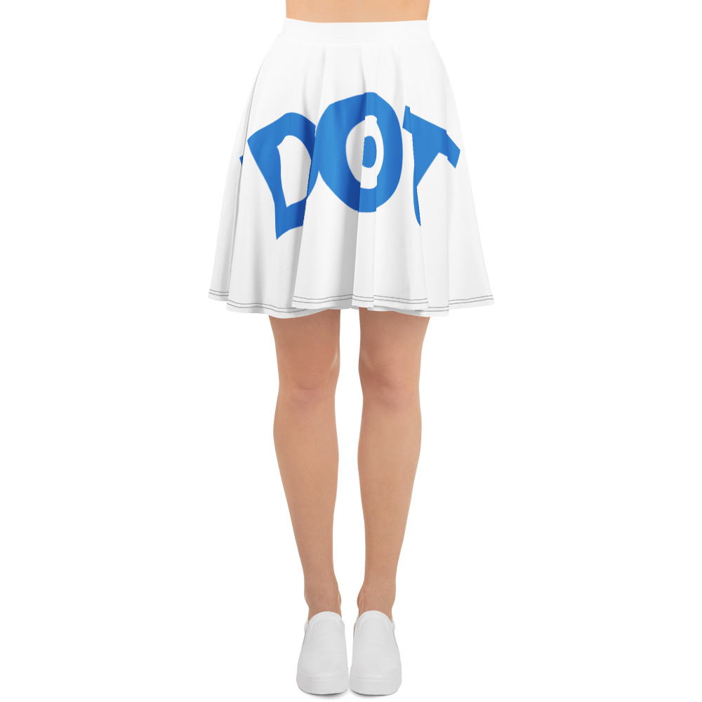 Women’s Playful High-Waisted Recycled Performance Skater Skirt - Image 4
