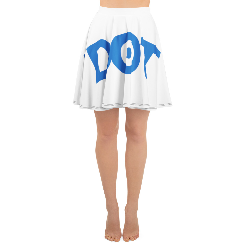 Women’s Playful High-Waisted Recycled Performance Skater Skirt - Image 6