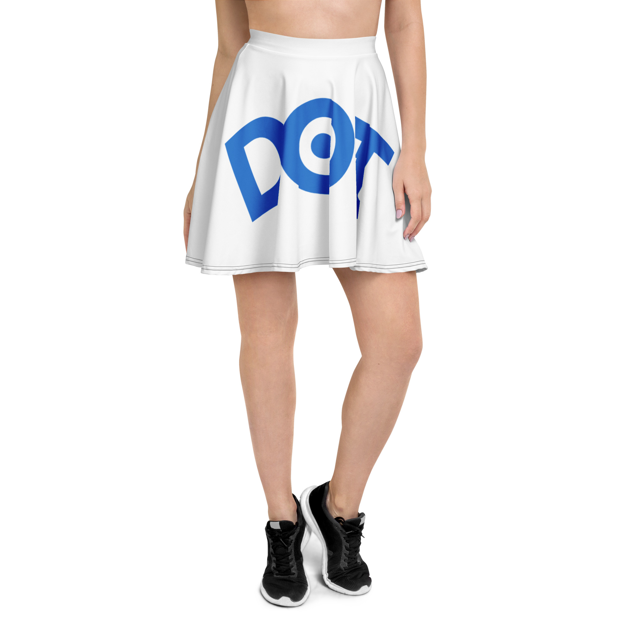 Women’s Playful High-Waisted Recycled Performance Skater Skirt - Image 5