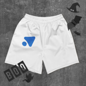 Full-print athletic long shorts