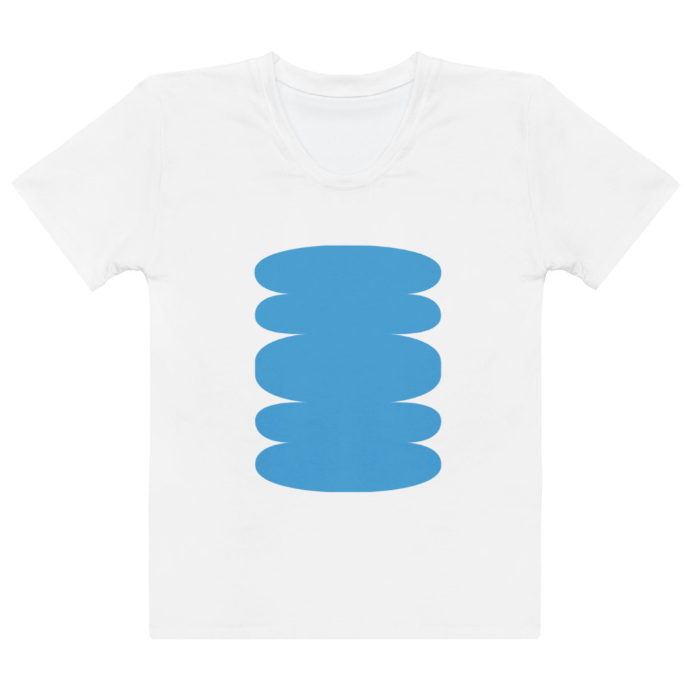 Cotton crew-neck top for women