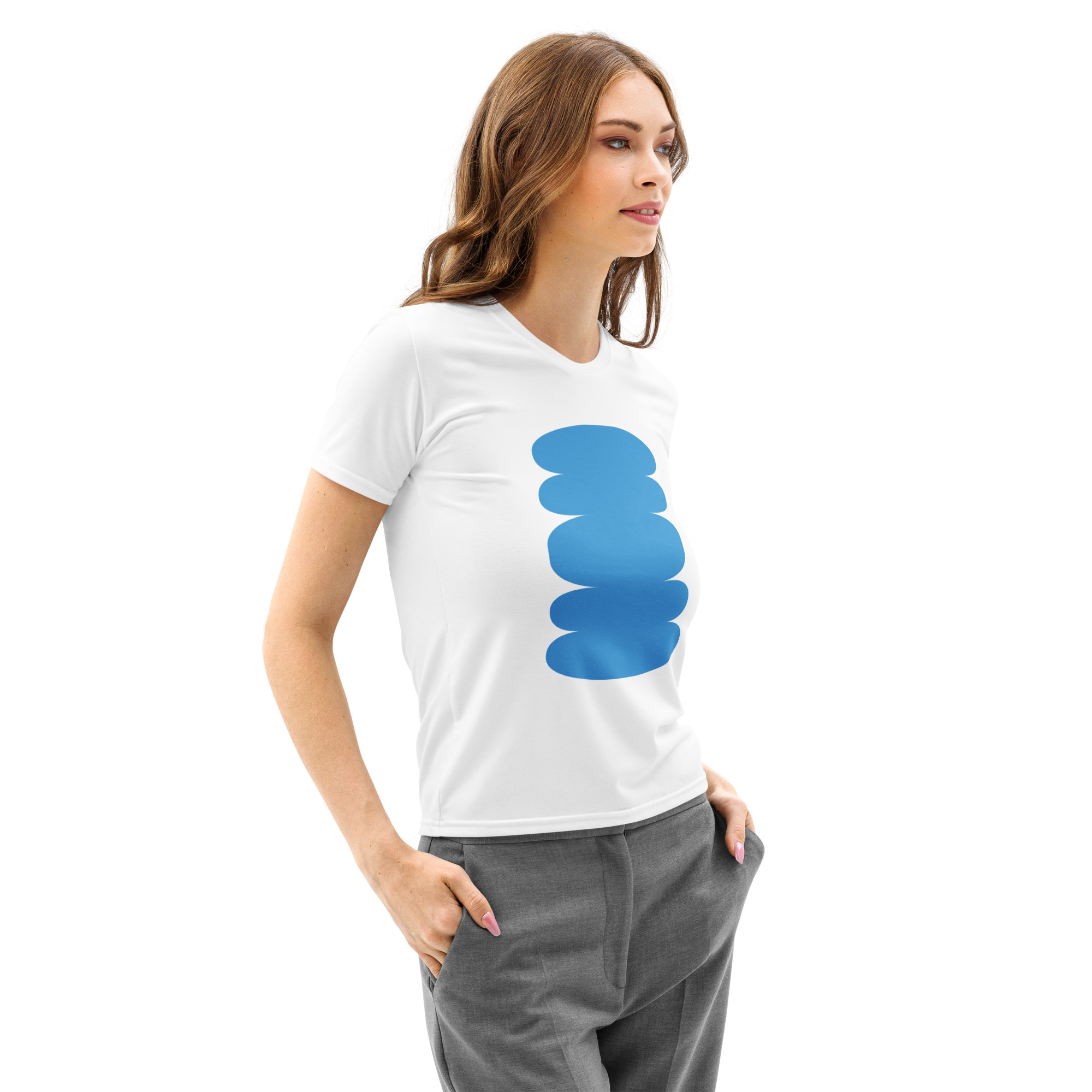 Cotton crew-neck top for women - Image 5