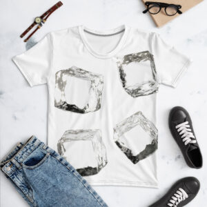 Alternative view of Minimal Ice Cube Graphic Tee