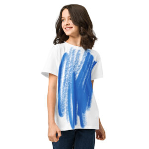 Youth Cotton Scribble Crewneck Tee