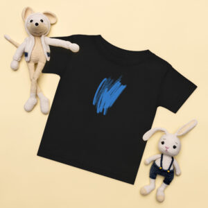 Alternative view of Kids Blue Doodle Crop Top