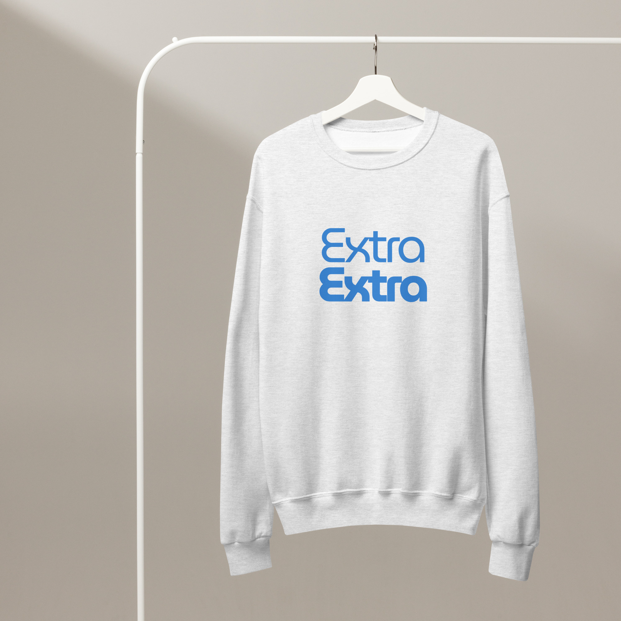 Extra Extra Men's Crewneck Sweatshirt - Image 4