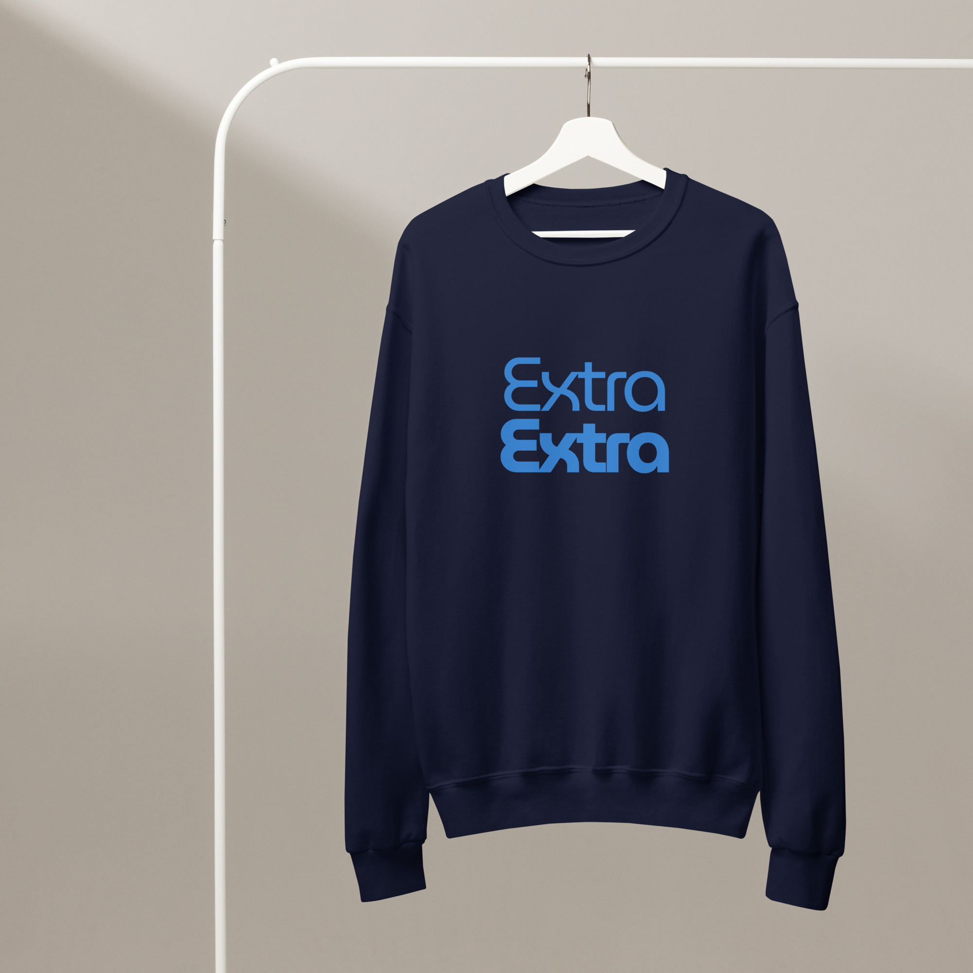 Extra Extra Men's Crewneck Sweatshirt - Image 3