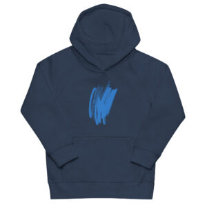 Kids Blue Scribble Eco Hoodie