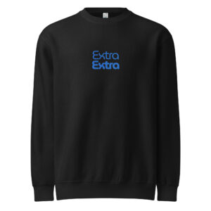 Alternative view of Extra Extra Men's Premium Crewneck Sweatshirt