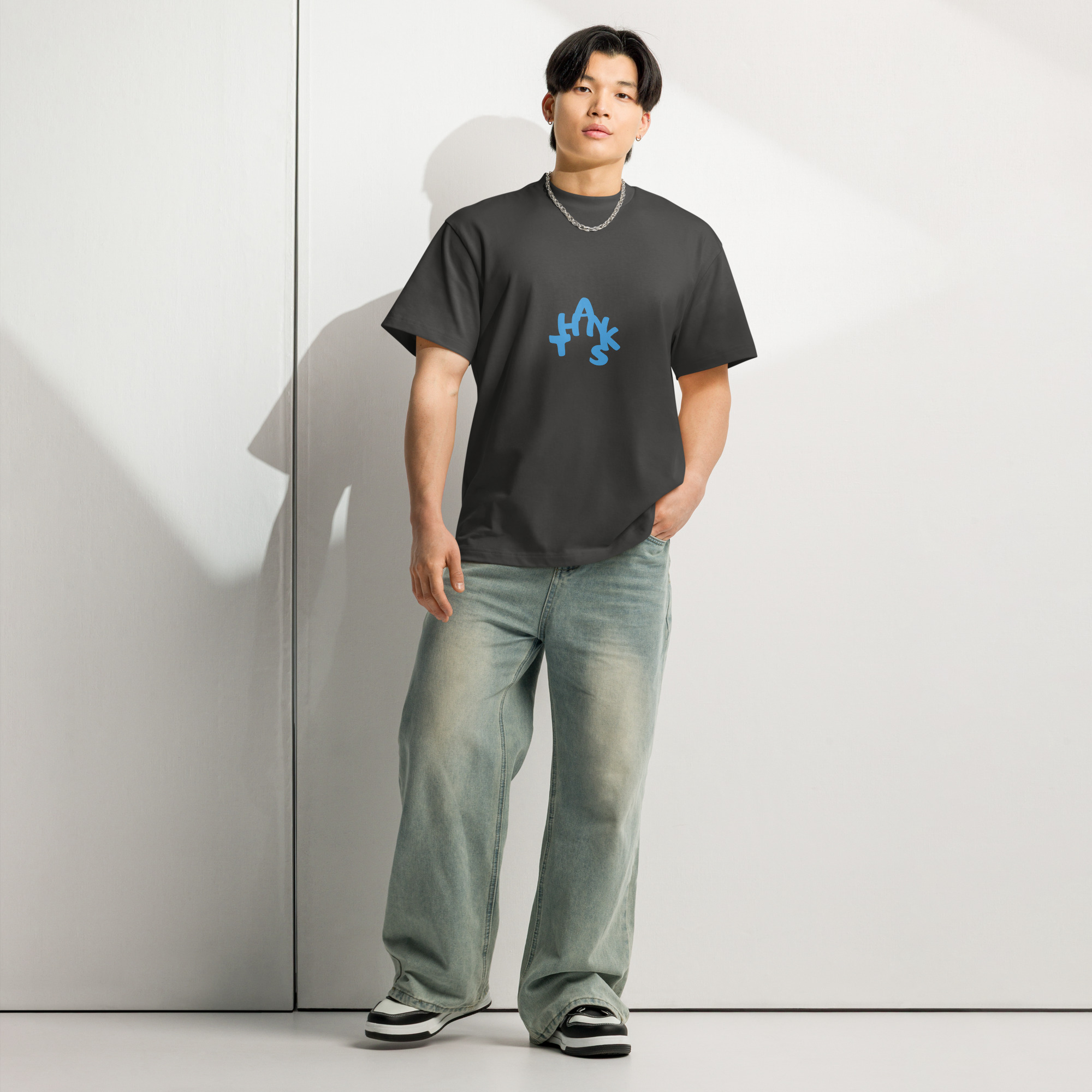 Boxy Street “Thanks” Graphic Tee - Image 4