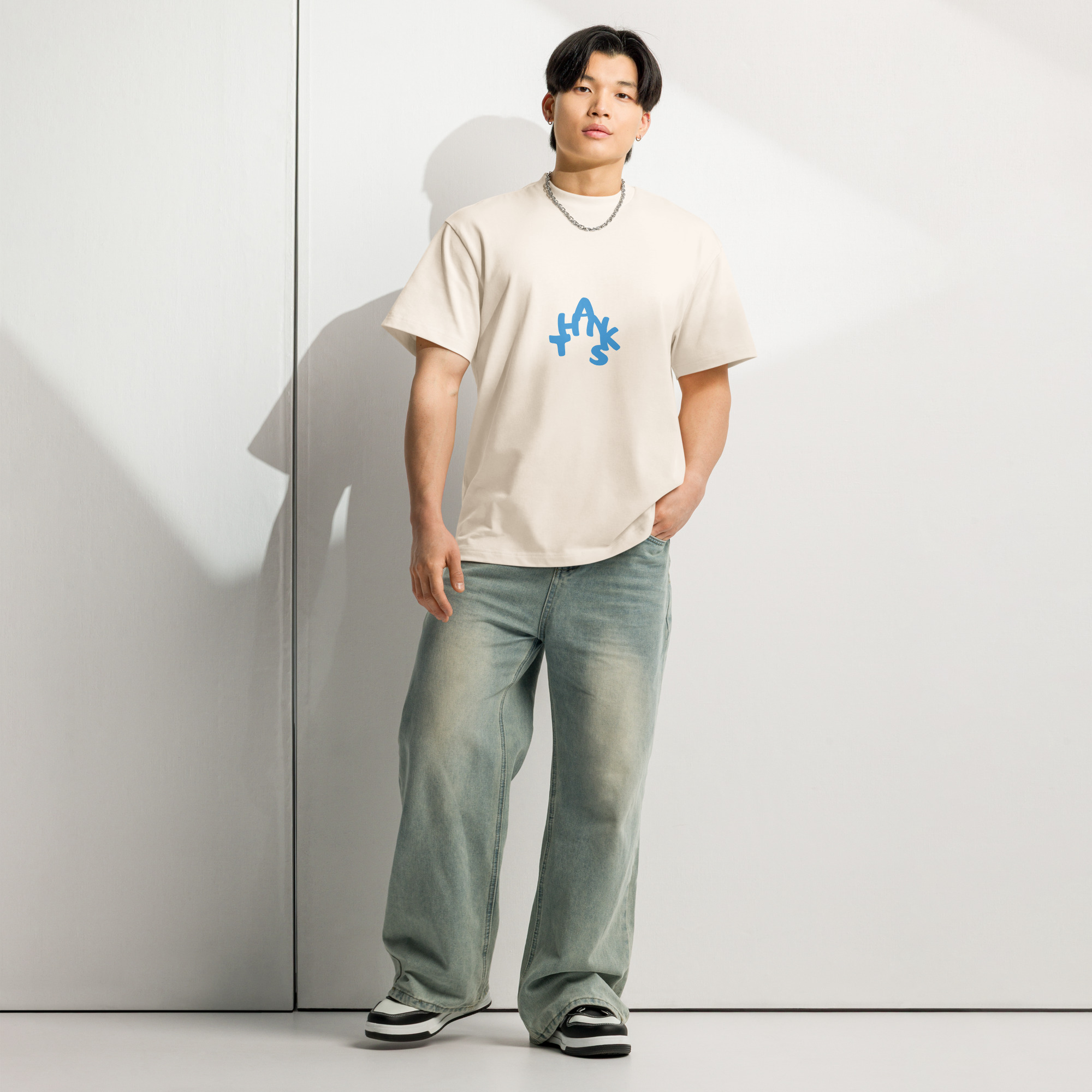 Boxy Street “Thanks” Graphic Tee - Image 5