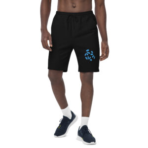 Alternative view of Men’s Fleece Lounge Shorts with Petal Graphic