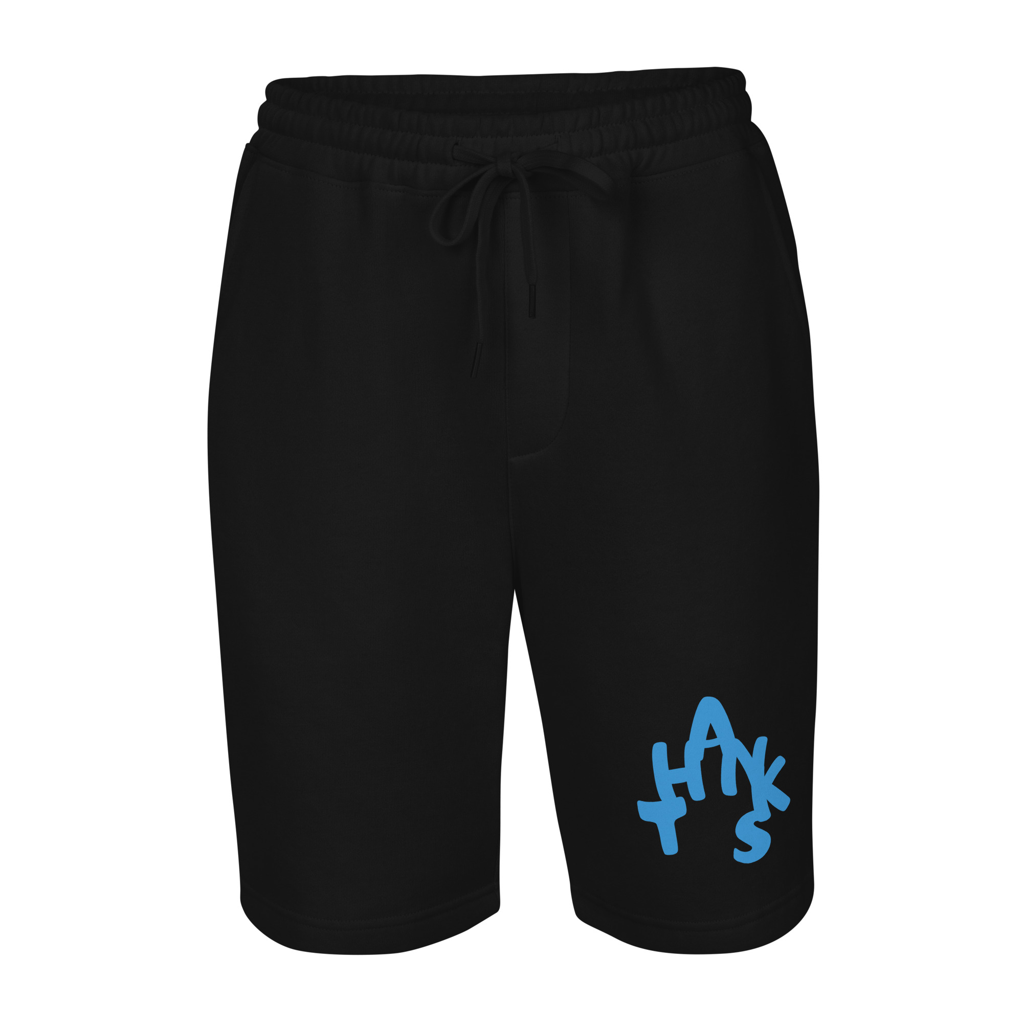 Men’s Fleece Lounge Shorts with Gratitude Print - Image 2