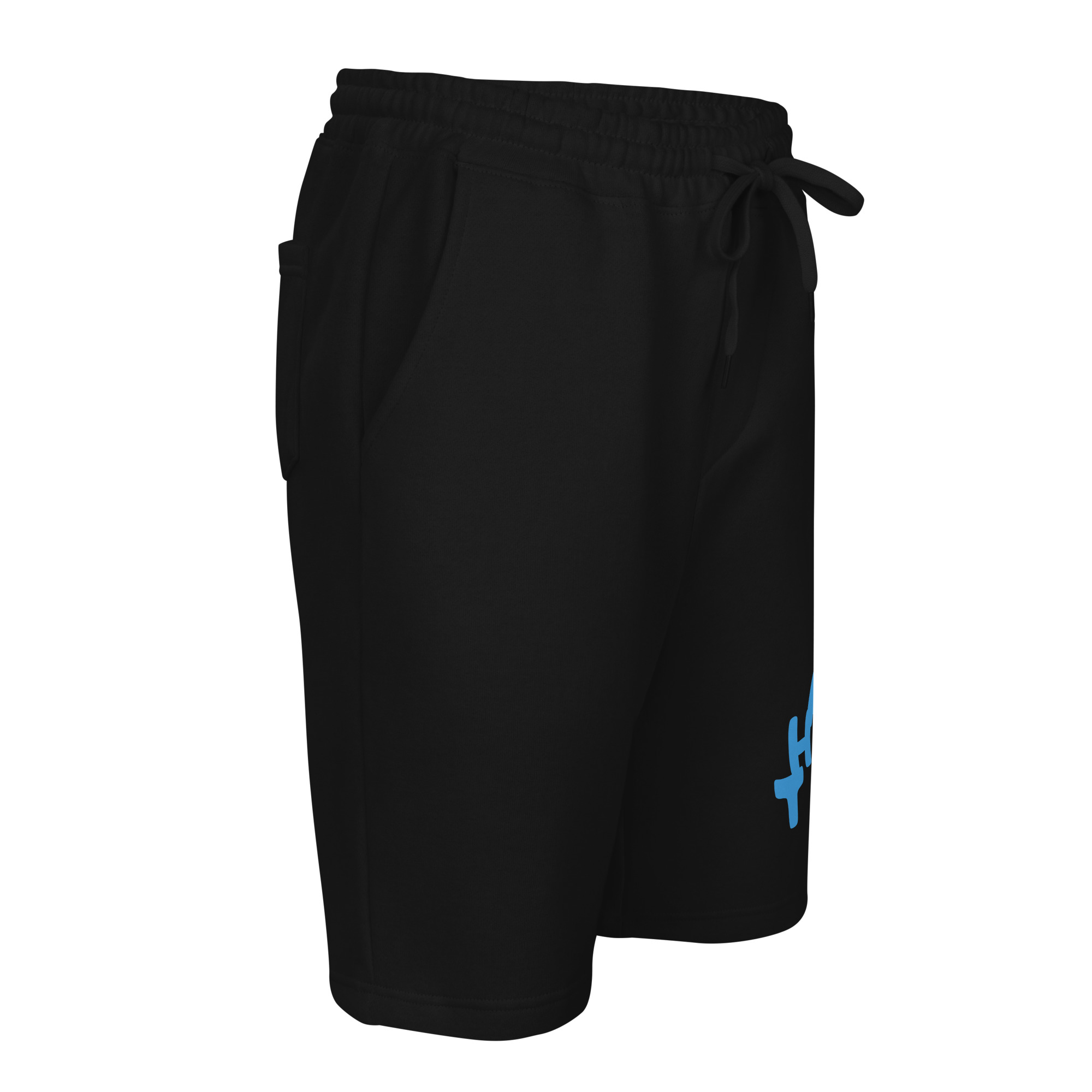 Men’s Fleece Lounge Shorts with Gratitude Print - Image 10