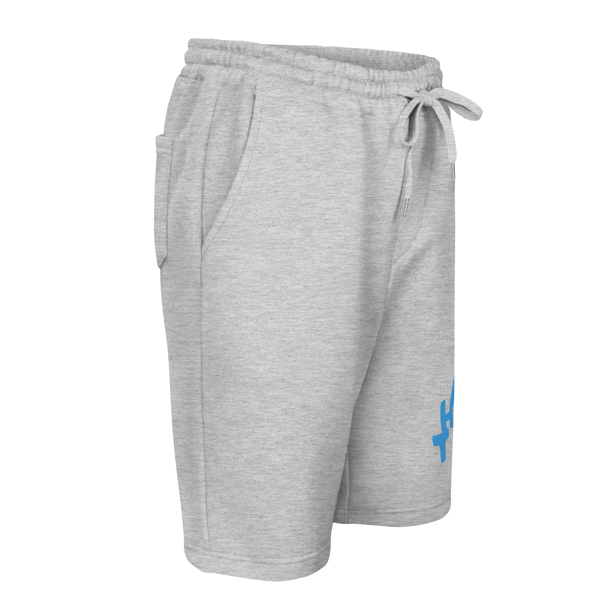 Men’s Fleece Lounge Shorts with Gratitude Print - Image 11