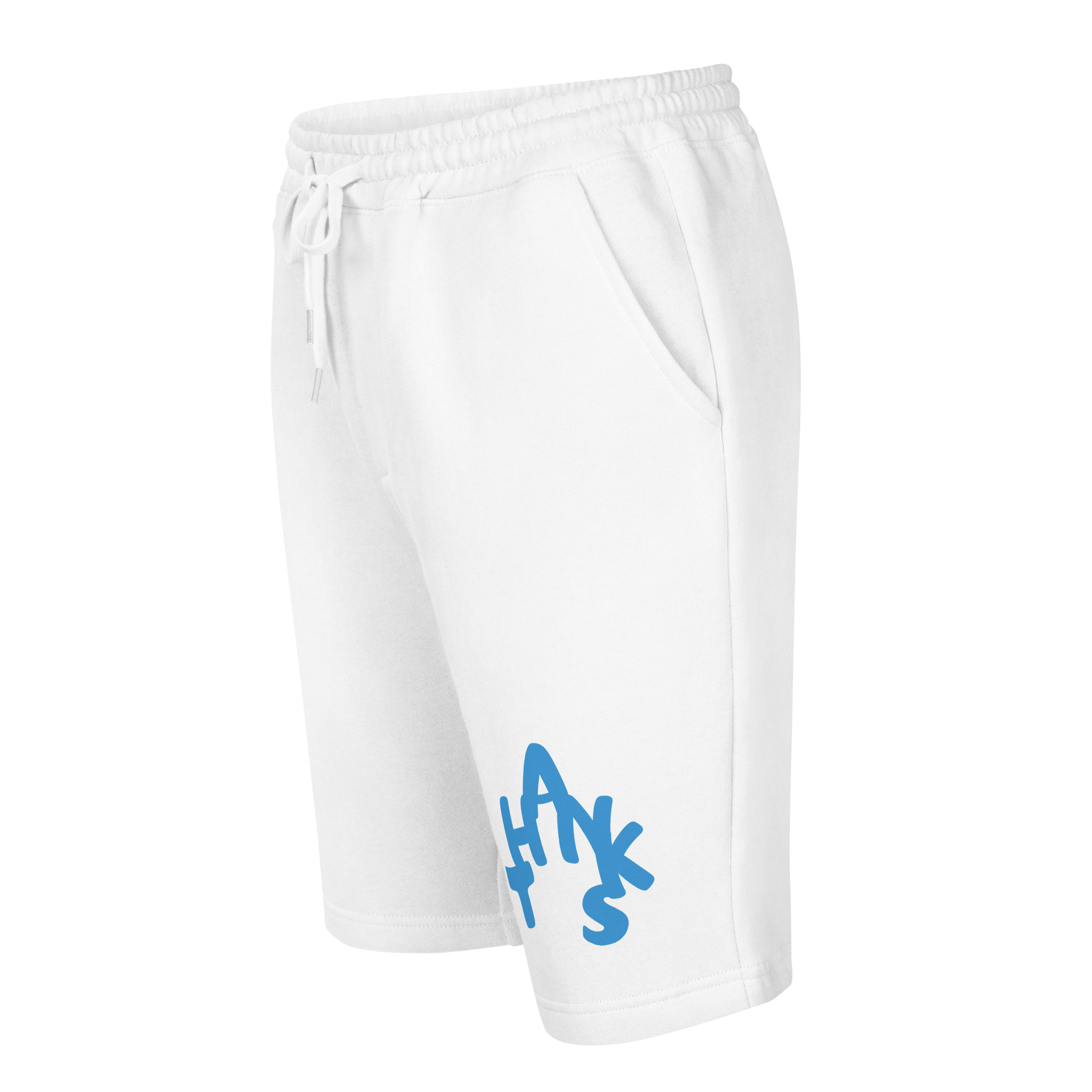 Men’s Fleece Lounge Shorts with Gratitude Print - Image 9