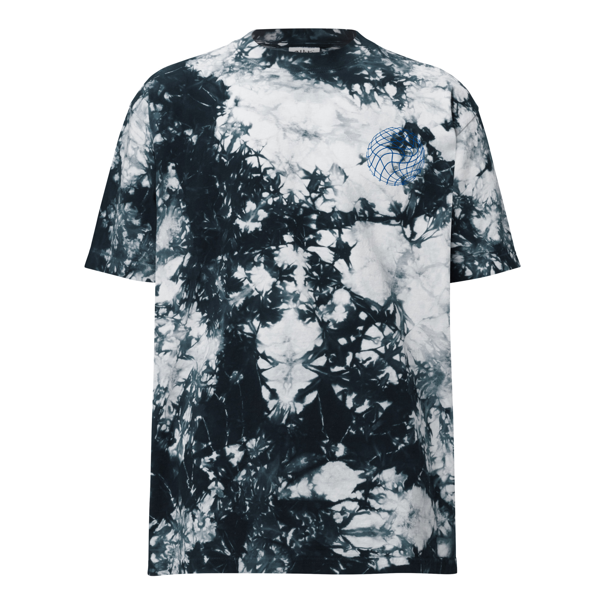 Men’s Cosmic Grid Oversized Tie-Dye Tee - Image 5