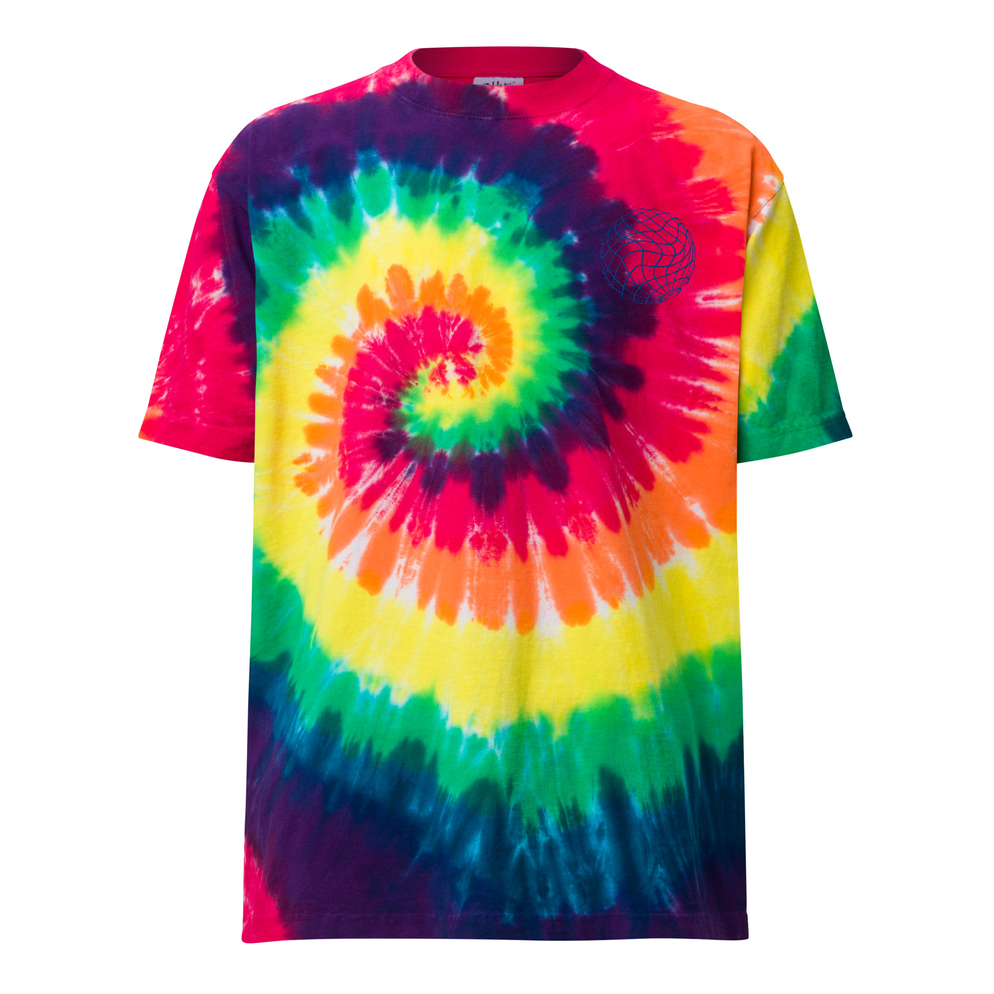 Men’s Cosmic Grid Oversized Tie-Dye Tee