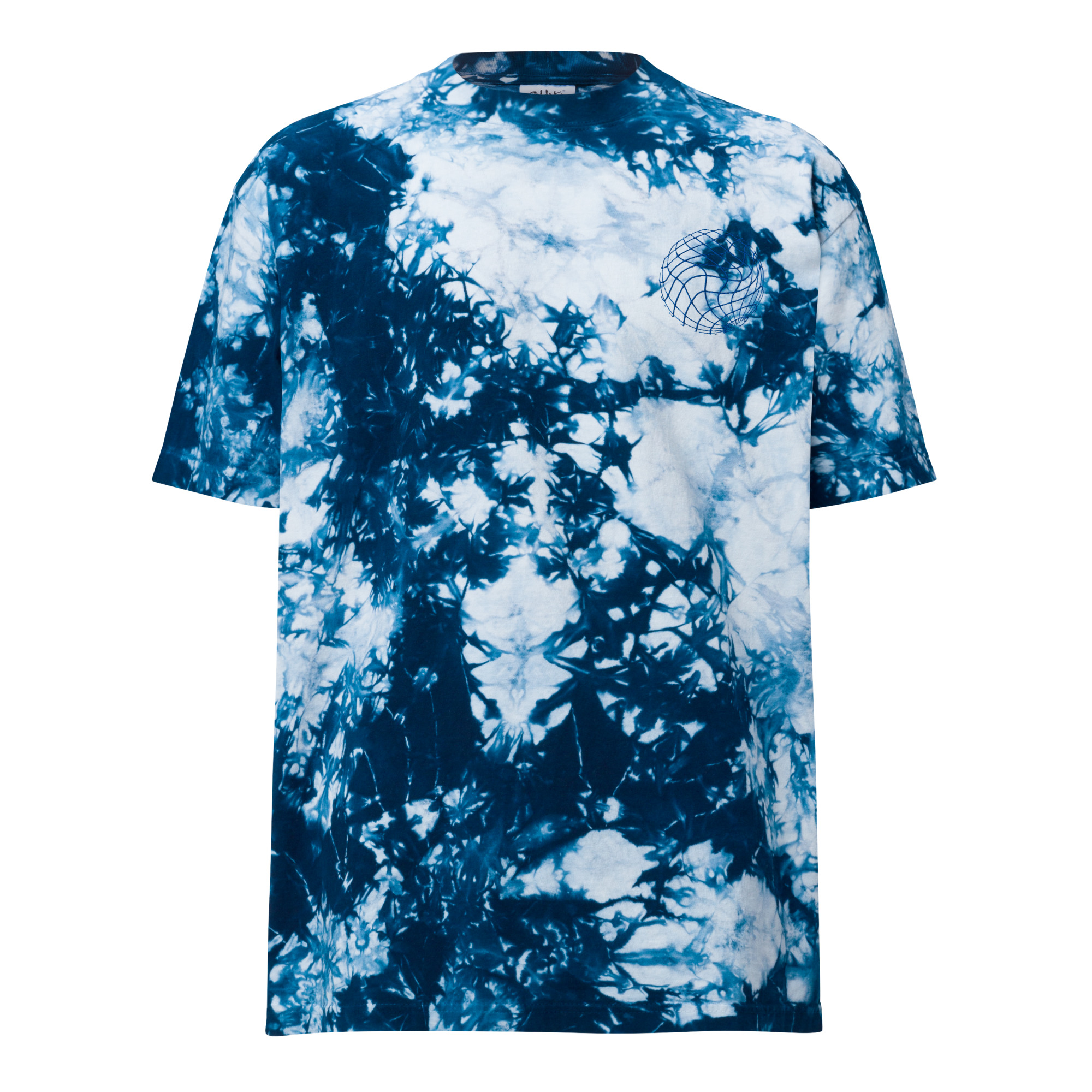 Men’s Cosmic Grid Oversized Tie-Dye Tee - Image 3