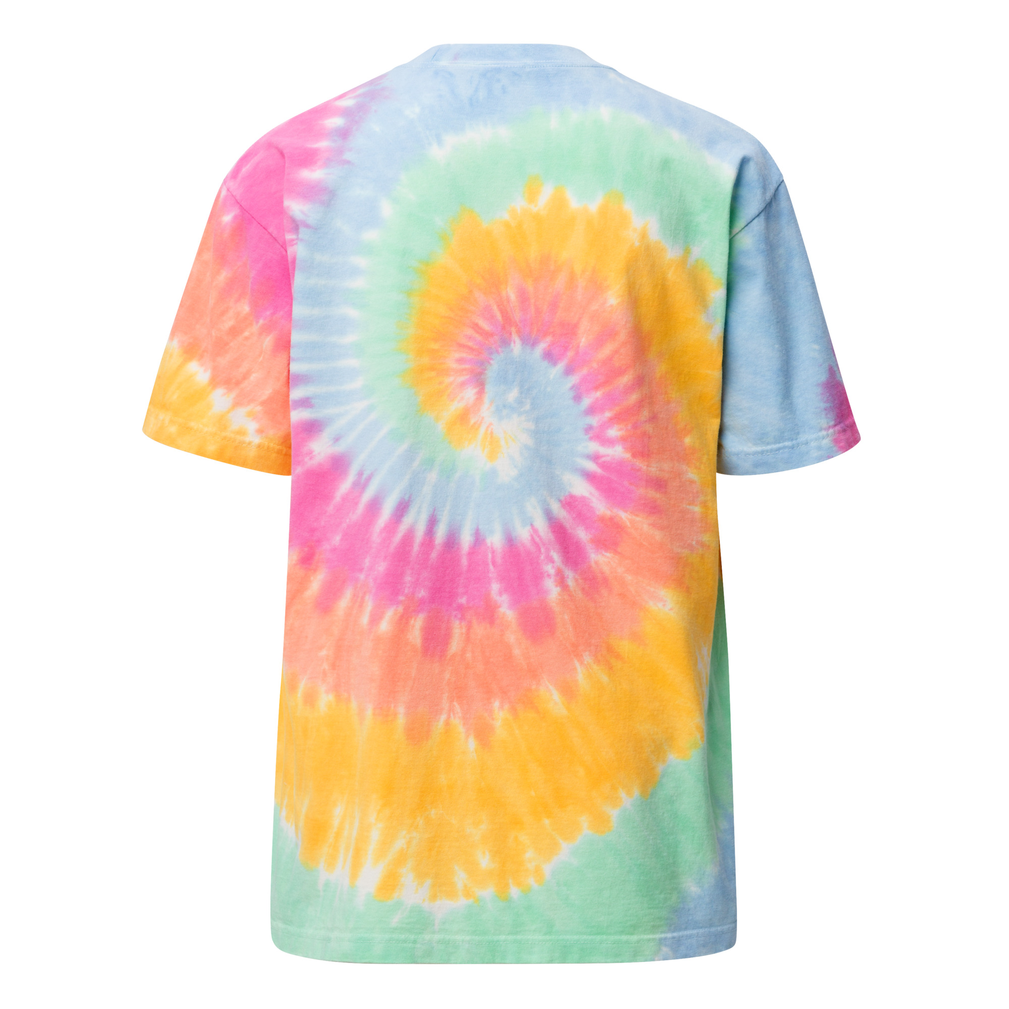 Men’s Cosmic Grid Oversized Tie-Dye Tee - Image 8