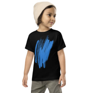 Alternative view of Toddler Blue Scribble Short Sleeve Tee
