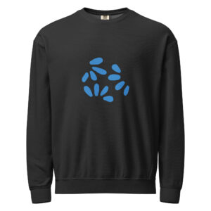 Alternative view of Garment-Dyed Fleece Crew with Petal Pattern