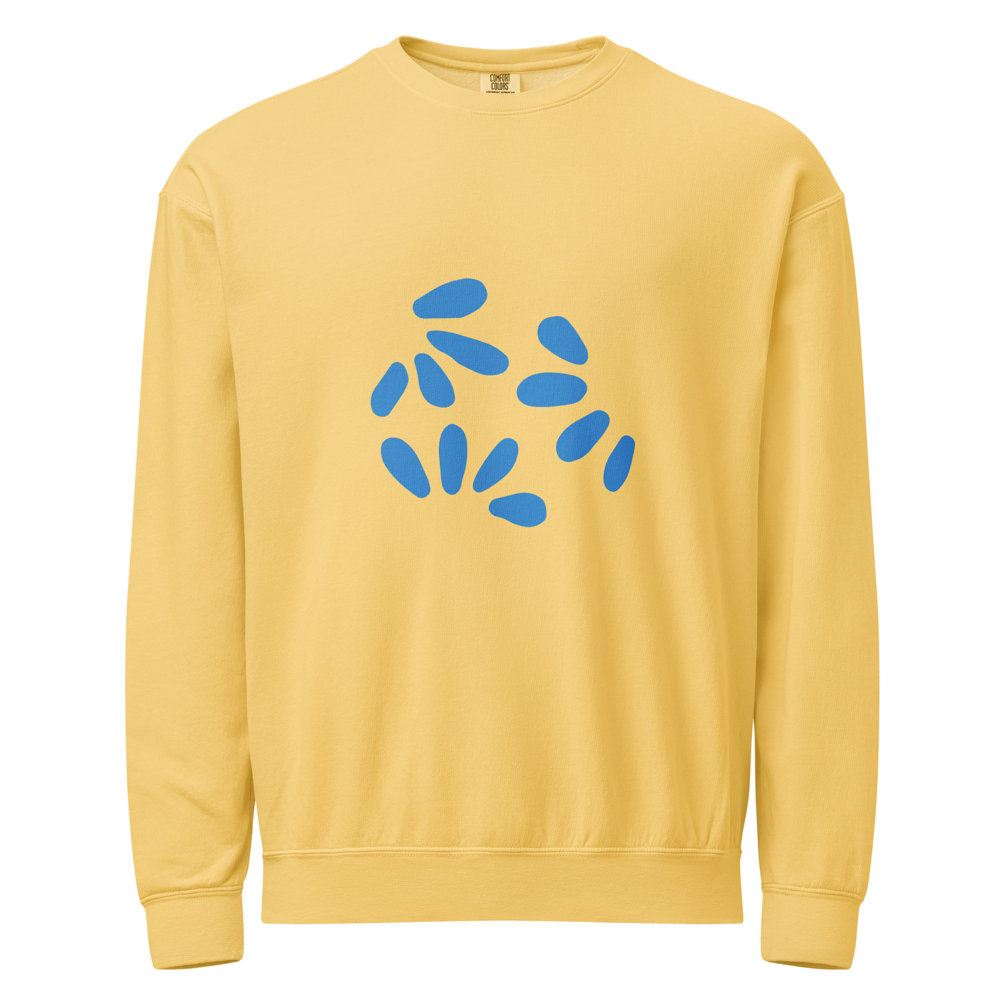 Fleece crewneck sweatshirt with garment dye (unisex) - Image 8