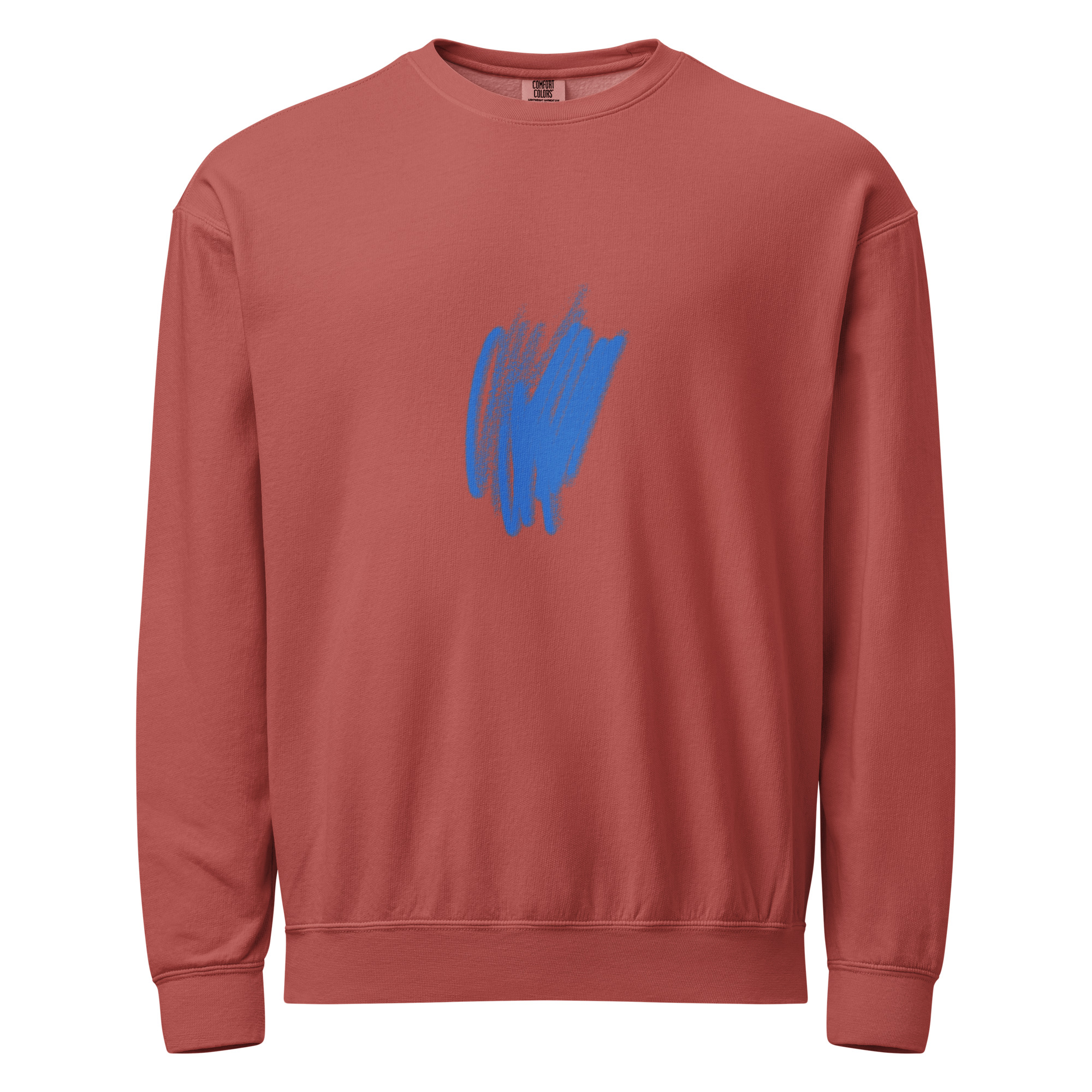Garment-dyed fleece crewneck sweatshirt - Image 4