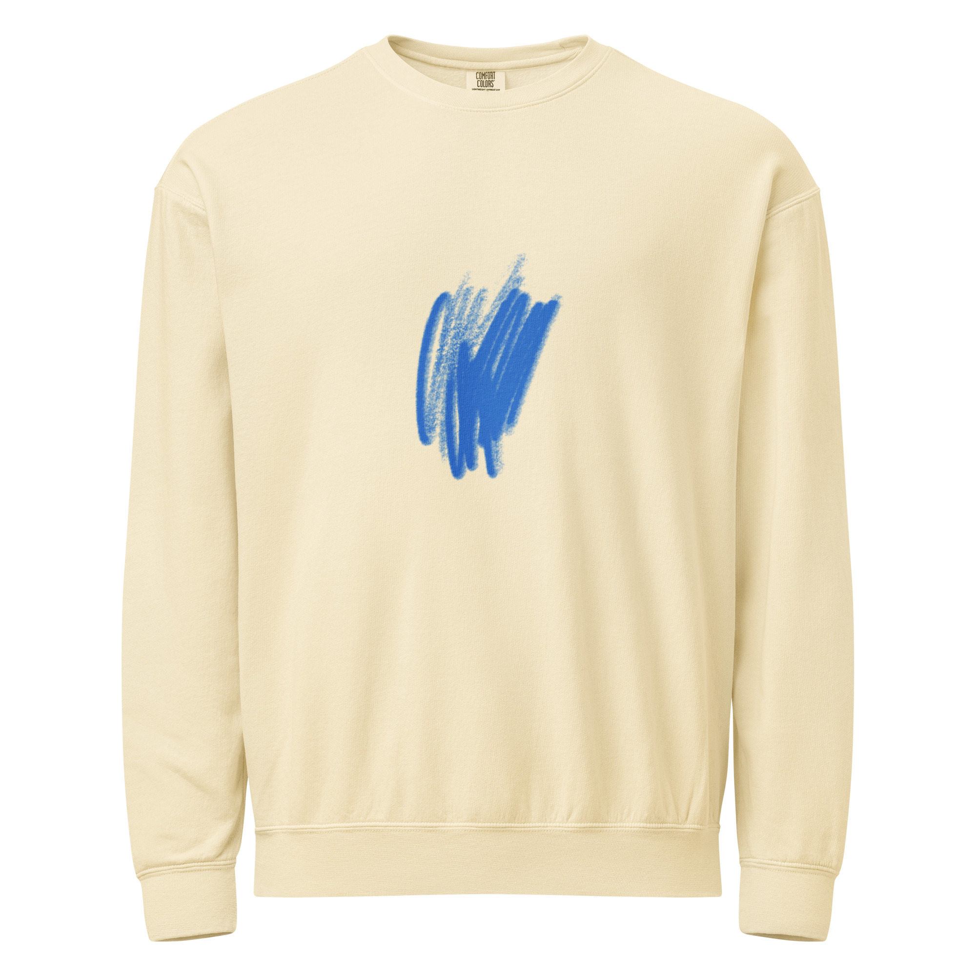 Garment-dyed fleece crewneck sweatshirt - Image 9