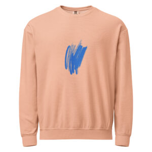 Garment-dyed fleece crewneck sweatshirt