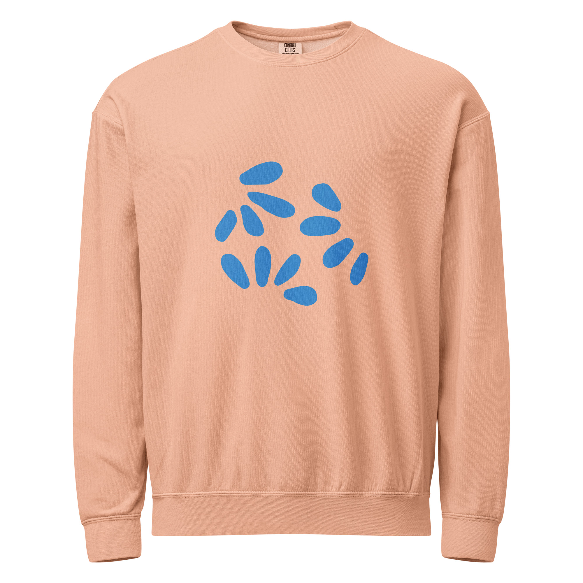 Fleece crewneck sweatshirt with garment dye (unisex)