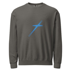Alternative view of Garment-dyed fleece crewneck sweatshirt