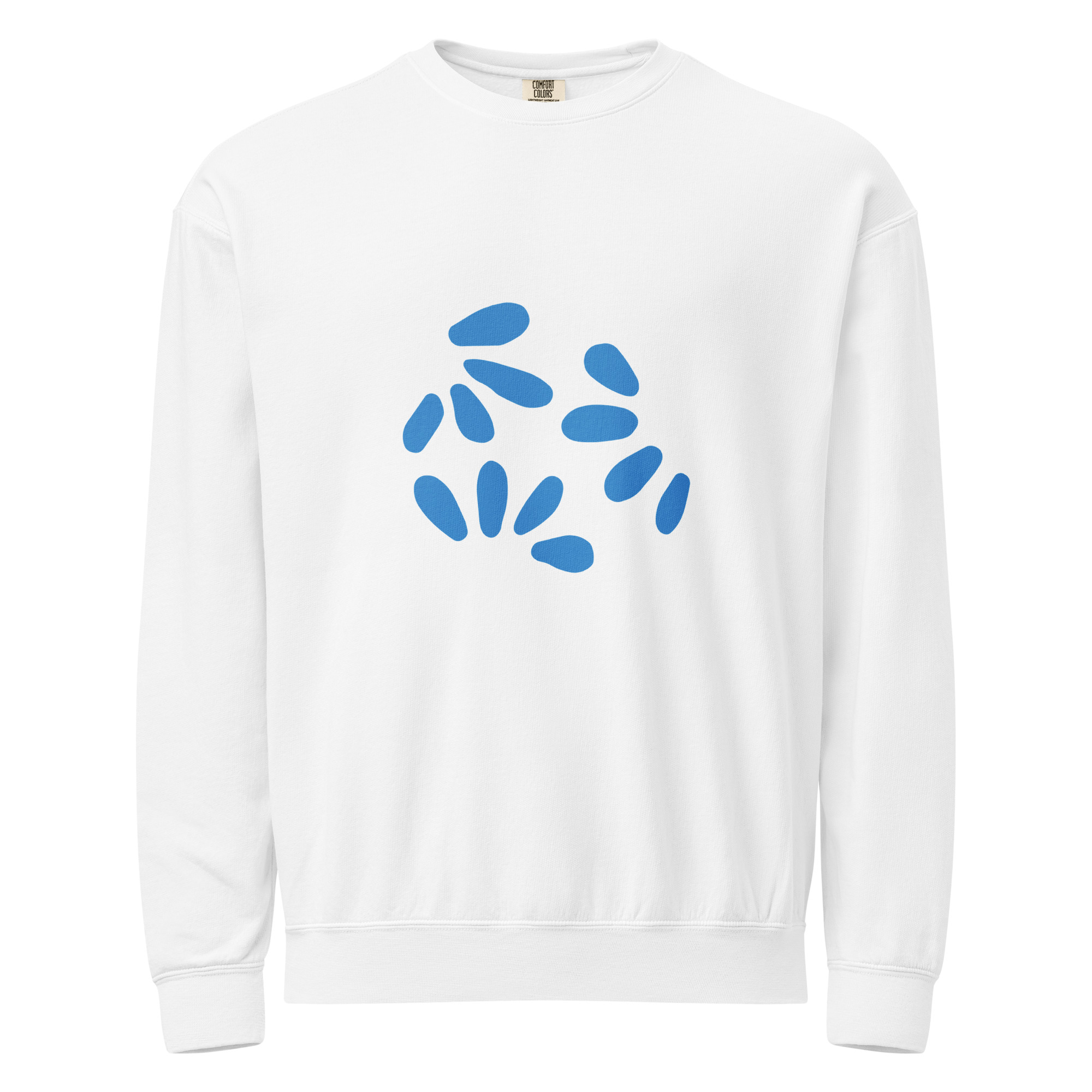 Fleece crewneck sweatshirt with garment dye (unisex) - Image 10