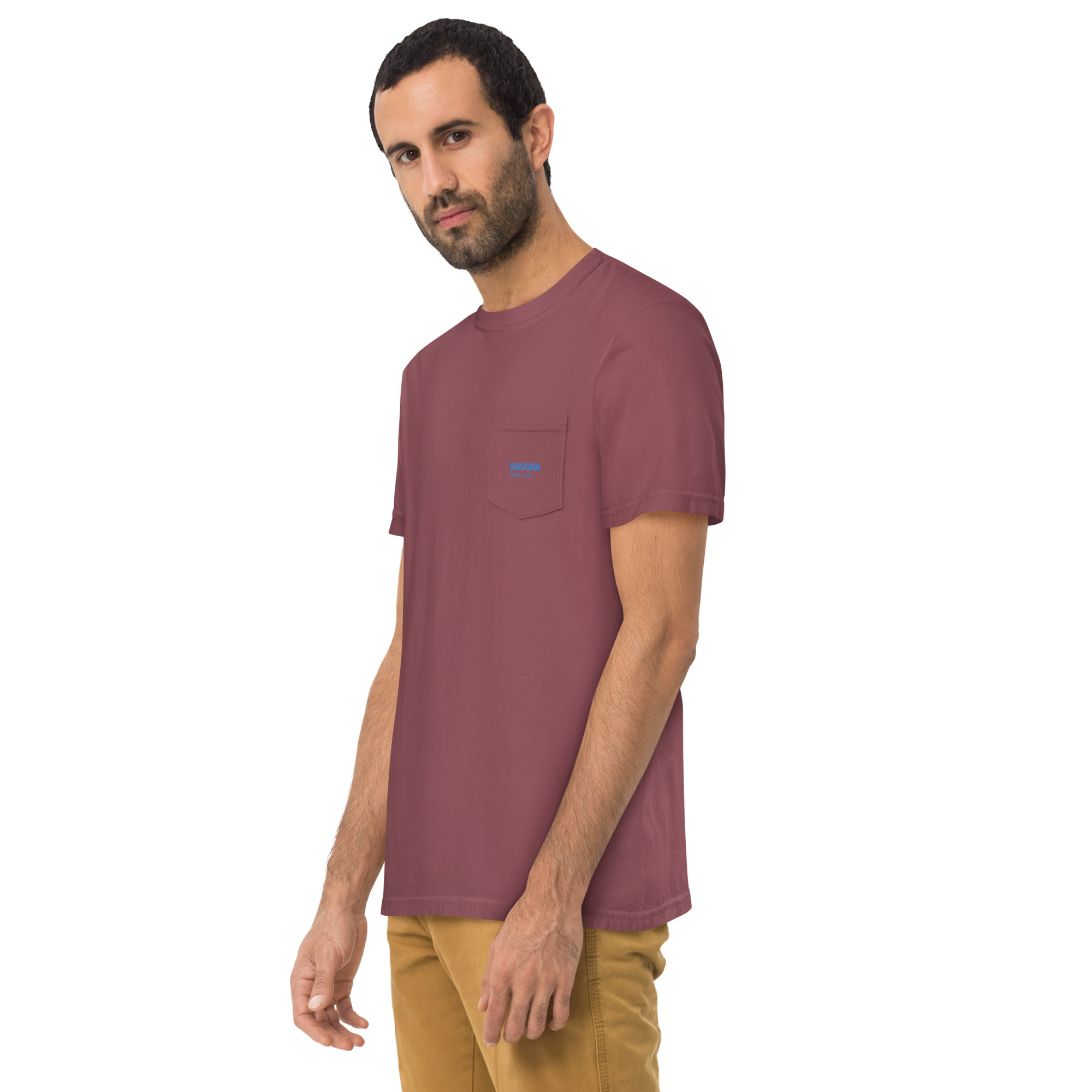 RAVORA Garment-Dyed Pocket Tee - Image 5
