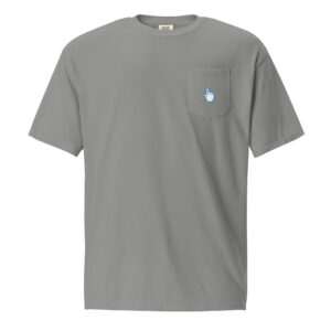 Digital Click garment-dyed pocket t-shirt