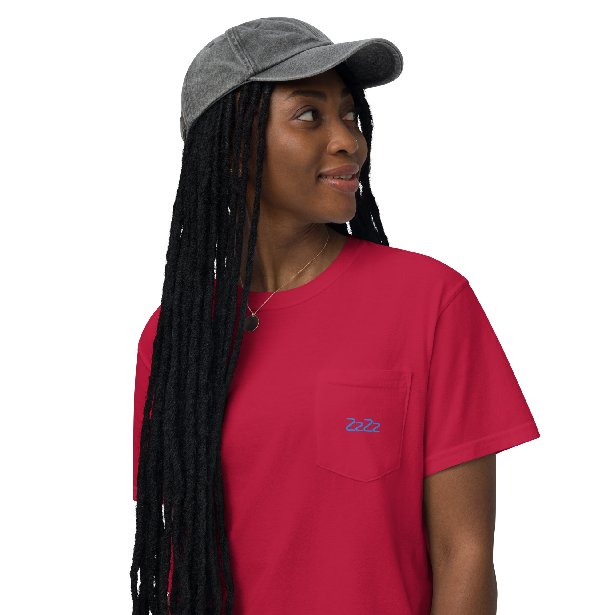 Unisex garment-dyed pocket t-shirt - Image 3