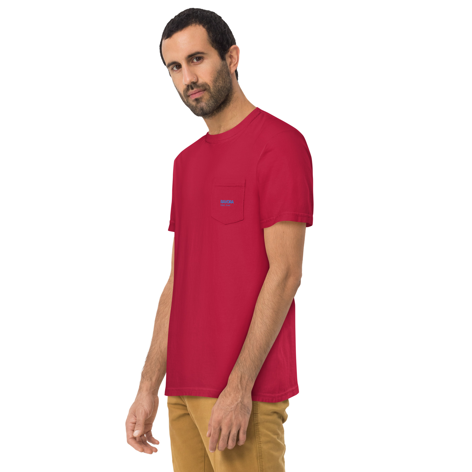 RAVORA Garment-Dyed Pocket Tee - Image 3
